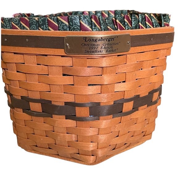 1997 Longaberger Snowflake Basket - Picture 2 of 5
